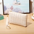thumbnail image 2 of Kcolen Woven Straw Clutch Purse Handbag for Women Large Capacity Zippered Phone Wallet Daily Use Envelope Bag, 2 of 3