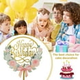 thumbnail image 4 of ODOMY Gold Cake Topper Acrylic Cake Topper Happy Birthday Cake Topper Cake Decoration Supplies 1Pc, 4 of 7