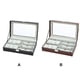 thumbnail image 5 of Guardurnaity Reloj 6 3 Caja de ranuras Almacenamiento de cuero Pantalla Gafas Organizador Gafas Estuche de lujo Soporte de almacenamiento de moda Ropa, zapatos y accesorios Miscelánea Negro Guardurnaity AP018017-01, 5 of 6
