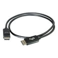 thumbnail image 2 of C2G 15ft Ultra High Definition DisplayPort Cable with Latches - 8K DisplayPort Cable - M/M - DisplayPort cable - DisplayPort (M) to DisplayPort (M) - 15 ft - latched - black, 2 of 5