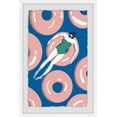 thumbnail image 2 of Floating Pink Donuts Framed Painting Print, 2 of 6