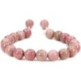 thumbnail image 1 of Angelstones Perles Rondes en Rhodonite Rose 10mm Macramé Tressé Réglable Bracelets Chakra Reiki 7-9 Pouces Unisexe, 1 of 2