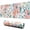 Pioneer Flower Floral, variant on Long Mouse Pads for Desk,Pioneer Flower Floral Print Pattern Desk Mats on Top Of Desks, Desk Mouse Pad Extra Large with 3mm Non-Slip Base and Stitched Edge for Gaming,Office,Work,Home 31.5"x11.8"