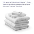 thumbnail image 6 of Purple PerfectStay Duvet Cover Easy to Assemble Pure White Full/Queen Three Piece 100% Cotton, 6 of 6