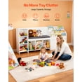 thumbnail image 2 of VEVOR Kids Reading Nook, Wooden Storage Bench with Backrest, Kids Bookshelf & Toy Organizer, Large Toy Box Chest for Playroom, Living Room or Entryway, Easy Assembly, 66.9 x 15.8 x 31.5 in, White, 2 of 9
