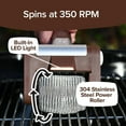 thumbnail image 4 of NOBRAND Giddy Up Spin Power Grill Brush Cordless Rechargeable - Bristle-Free, 304 Stainless Steel — Interior & Exterior Use, Professional Finish, 4 of 9