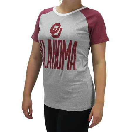 - Pressbox Women' s Oklahoma OU Sooners Grey T-Shirt