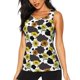 thumbnail image 1 of Fotbe Black Cow Sunflowers Blusas Sin Mangas para Mujer – Estilo Casual, Corte Suelto, Slim-Fit, Cuello Redondo Deportivo, Tops de Verano para Gimnasio y Yoga-Medium, 1 of 7
