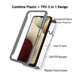 thumbnail image 4 of Sturdy Clear Case for Samsung Galaxy A12 5G / Galaxy A13 5G, Tekcoo Full Body Heavy Duty Protection Tempered Glass Screen Protector Shockproof Rugged Case Cover -Clear, 4 of 11