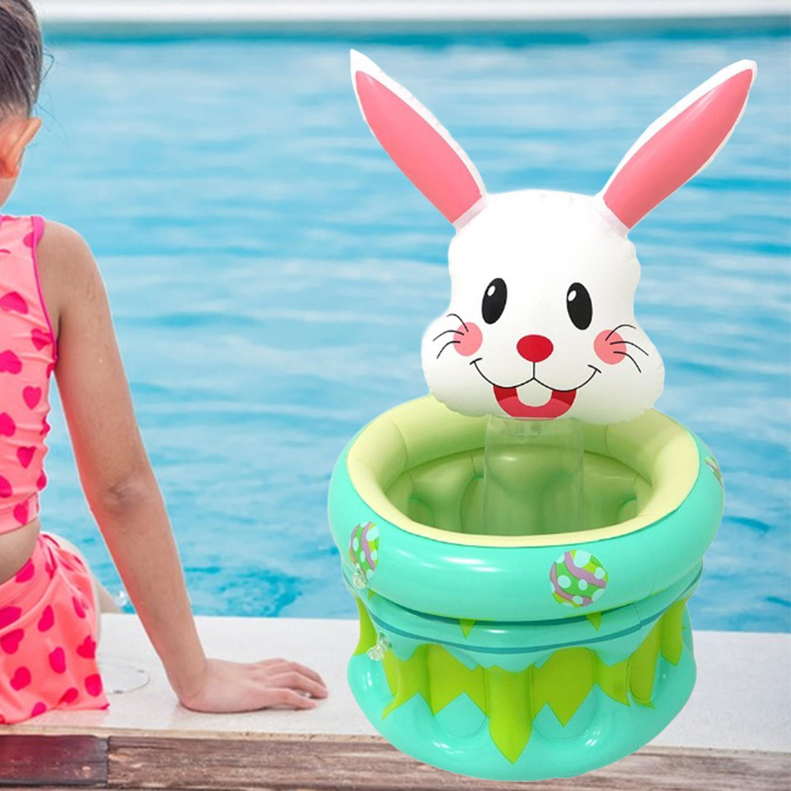 Fiocias Inflatable Pool Party Cooler Cute Portable Drink Cooler Easter Party Decoration