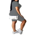 thumbnail image 3 of Women Short Sleeve Slim T-shirts Tops Shorts Pants Tracksuits Sport, 3 of 6