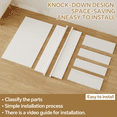 thumbnail image 5 of HAIDAIYA 14'' * 24'' Recessed Medicine Cabinet Wall Niche Wood, 3-Tier Bathroom Niche Insert for Drywall, in Wall Shelf Medicine Cabinets Replacement, for Living Room, Bathroom Storage, White, 5 of 7