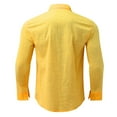thumbnail image 4 of Mens Lin Bouton Chemises Manches Longues Été Plage Décontractée Regular Fit Chemise Tops, 4 of 7
