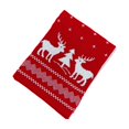 thumbnail image 2 of ¡Super Descuento!, Bufanda navideña de alces de invierno y caída de hojas, versión coreana para estudiantes, patrón de punto de lana gruesa de doble cara, bufanda de árbol de Navidad con astas, 2 of 8