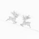 thumbnail image 3 of Finos Aretes Reno Venado Swarovski Oro 14k Lam Estuche blanco Unitalla, 3 of 6