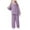 Purple, variant on Jalioing Girls 2 Piece Lounge Set Cute Button Down Shirt and Pants Pajama Set Comfy Sherpa Fleece Sleepwear