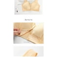 thumbnail image 5 of Censtreet Women's Plus Size Full Coverage Front Closure Posture Back Unpadded Wireless Double Support Bra, 5 of 8