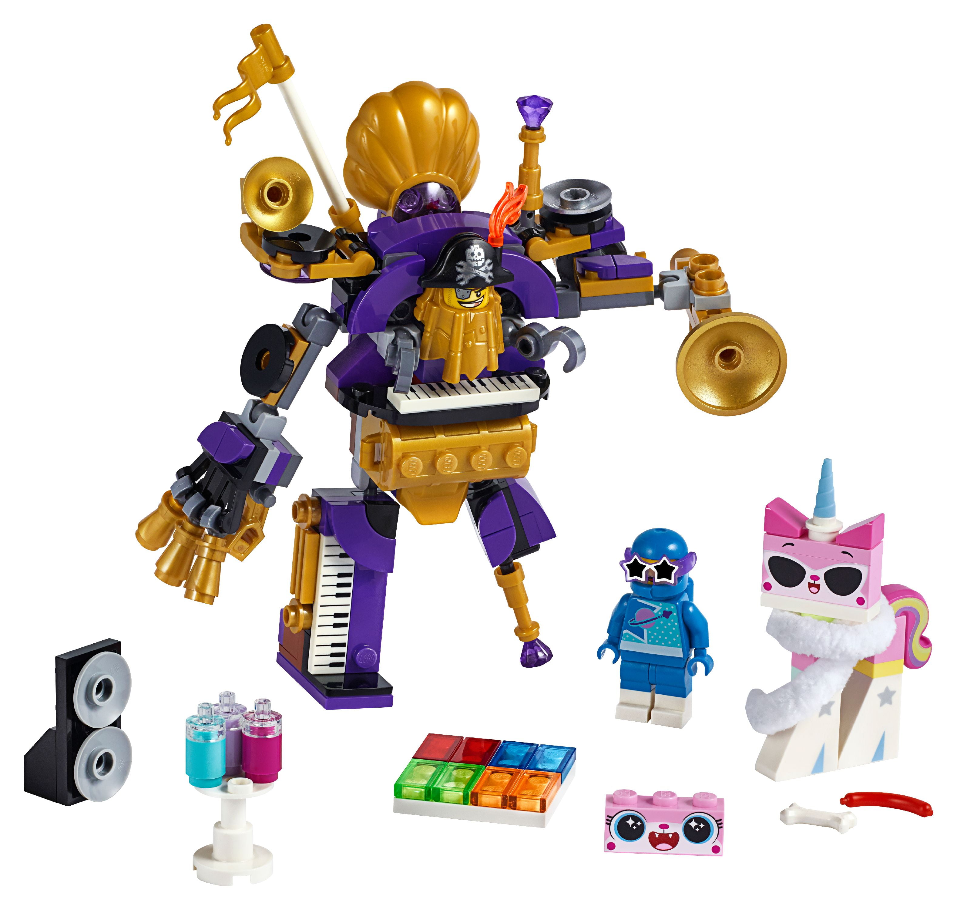 Skorpe Muskuløs Genoplive LEGO THE LEGO Movie 2 Systar Party Crew 70848 MetalBeard Minifigure (196  Pieces) - Walmart.com