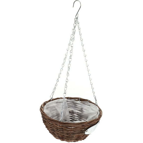 unbranded  2 Pcs Solar Lights Outdoor Hanging Planter Rod Basket Flower Pots
