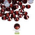 thumbnail image 2 of Uxcell Strass Hotfix de Cristal de Vidrio con Fondo Plano para Decoración de Ropa DIY Rojo Profundo 4mm, 2 of 5