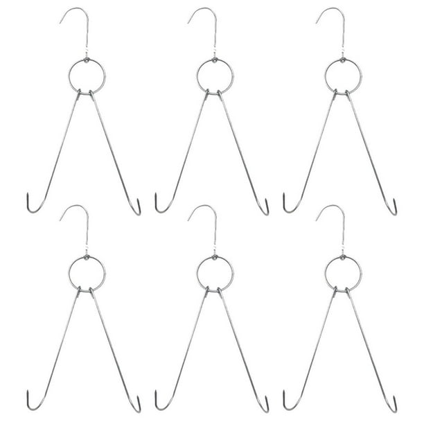 6 ganchos de acero inoxidable para carne, colgadores de carne, ganchos de cocina para aves, ganchos para colgar pollo asado