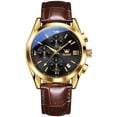 thumbnail image 3 of Reloj de cuarzo, tres esferas, cronometraje de seis agujas, reloj deportivo para hombre, reloj para hombre, 3 of 4