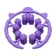 thumbnail image 2 of Rodillo de masaje, rodillo muscular, 20 ruedas, abrazadera circular para piernas, masajeador de piernas para muslos, brazos y pantorrillas. Púrpura, 2 of 8