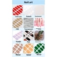 thumbnail image 4 of 8 Sheets Nail Wraps Glitter Nail Polish Stickers 128 Pcs Nail Art Decals Strips Self-Adhesive Nail Art Decals Nail Strips for Women Girls DIY Nail Decorations, 4 of 6