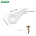 thumbnail image 3 of Uxcell 100 Pack Glass Retainer Clips with Screw 4mm Ball Type for Cabinet Brown, 3 of 5