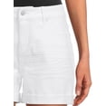 thumbnail image 4 of Time and Tru Women's Mid Rise Cuffed 4" Denim Short, 4 of 5