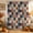 Terracotta, variant on Purple Orange Blue Plaid Shower Curtain, Waterproof Shower Curtains for Bathroom, Moon Floral Cat Checked Washable Fabric Bathtub Curtain Set Bath Decor with 12 Hooks Stall 36"x72"