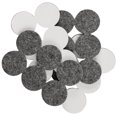 thumbnail image 1 of SoftTouch 1 12 Coussinets de Meubles Ronds en Feutre Résistant - Se Déplacer Sans Effort et Protéger les Sols des Surfaces, Gris (24 Pack), 1 of 4