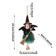 thumbnail image 3 of Halloween Decoration Witch Hanging Ornaments for Small Tree, Cute Holiday Party Indoor Home Decor, 3 of 6