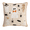 #001-Mummy, variant on Floral Throw Pillow Set, 18"x18" Brown Striped Boho Linen Cushion, Vintage Block Print Farmhouse Decorative Pillow for Indoor Outdoor Couch Sofa Bed Home