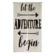 thumbnail image 1 of Cortina Puerta Ventana Noren eslogan Japonés Let The Adventure Begin 105x120 cm ABPHQTO, 1 of 1