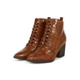 thumbnail image 5 of Woven Front Pointed Toe Ankle Bootie 19940, 5 of 6