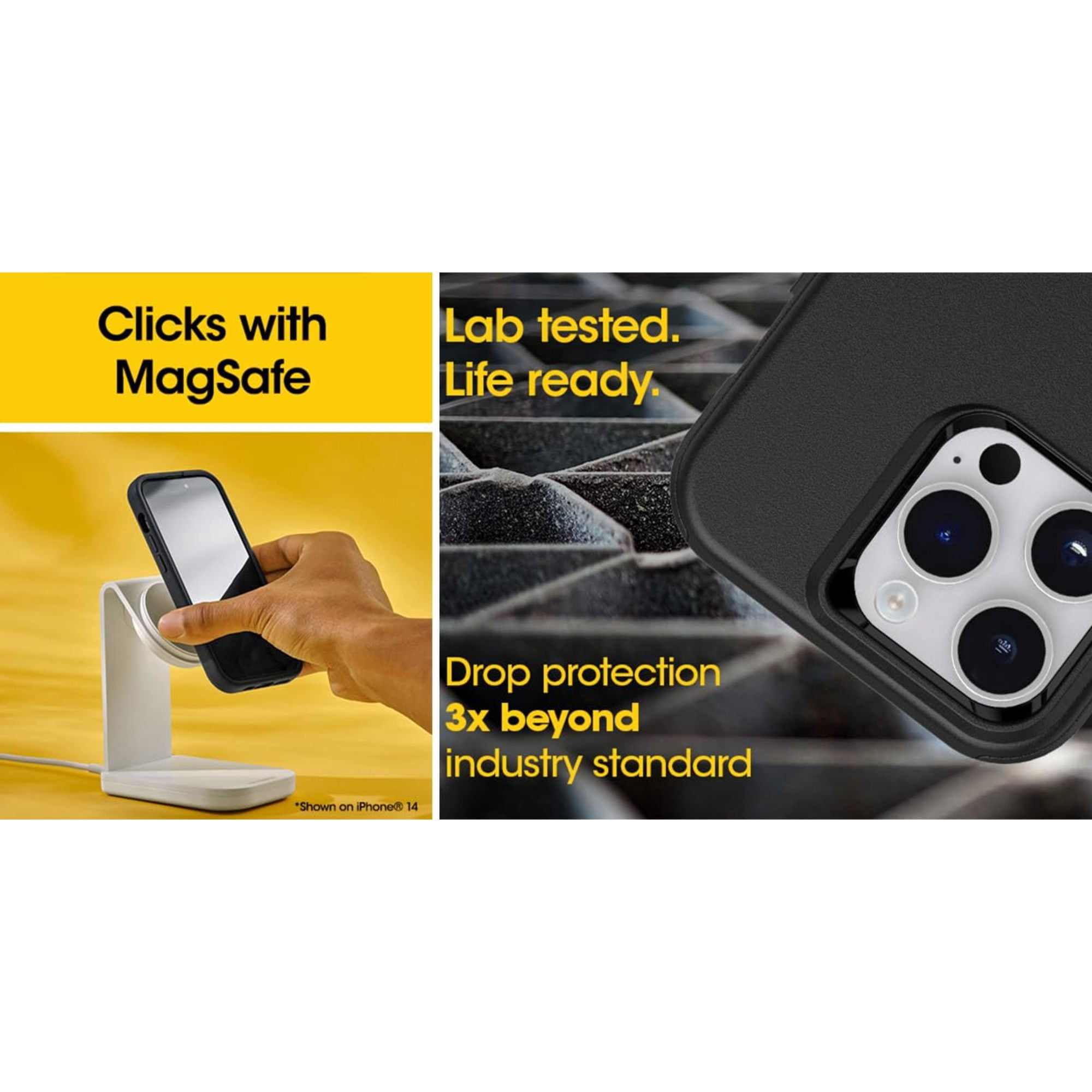 OtterBox iPhone 15 Pro MAX Commuter Series Case - MagSafe Edition - Black, Slim & Tough, Pocket-Friendly, with Port Protection