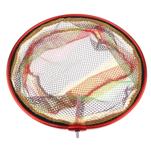 Pesca con mosca de aterrizaje Malla de goma suave para truchas Minnows Salmon 18 cm a 29 cm kusrkot Red de aterrizaje de pesca