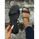 thumbnail image 1 of Elegant Outdoors Flat Slippers for Women, Minimalist Two Part Plain Open Toe Slide Sandals, 1 of 4