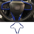 thumbnail image 1 of 3pcs Car Steering Wheel Frame Cover Trim Stickers Decorative Decals Interior Parts Compatible For10th, 1 of 9