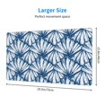 thumbnail image 3 of Bingfone Blue Shells Large Gaming Mouse Pad,Extended Desk Mousepad With Stitched Edges,Non-Slip Base,Water Resist Keyboard Pad For Gamer, Office & Home, 29.5 X 16 In, 3 of 9