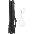thumbnail image 1 of Usb Rechargeable Flashlight, Zoom Flashlight, Battery Spring Contact Design Eagle Eye Convex Lens P90.2 Outdoor Camping Hiking Light Chip, 1 of 5