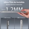 thumbnail image 6 of LHNUNP Magnetic Phone Case for Asus ROG Phone 8 Pro, Matte Back with Aluminum Alloy Frame, Graphene Cooling Technology, Shockproof Slim Protective Cover, Silver, 6 of 7