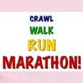 thumbnail image 2 of CafePress - Crawl Walk Run Marathon! Infant Creeper - Baby Light Bodysuit, Size Newborn - 24 Months, 2 of 4