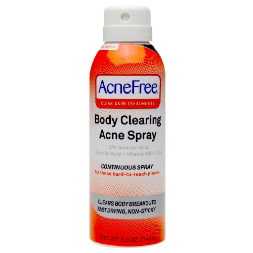 acnefree body clearing acne spray 5 oz