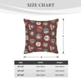 thumbnail image 4 of Fotbe Mountain Adventure Badges Pattern Velvet Decorative Throw Pillow Covers with Elegant Piping, Soft Plush Cushion Cover for Sofa, Bed, Car, Office-20"x20", 4 of 8
