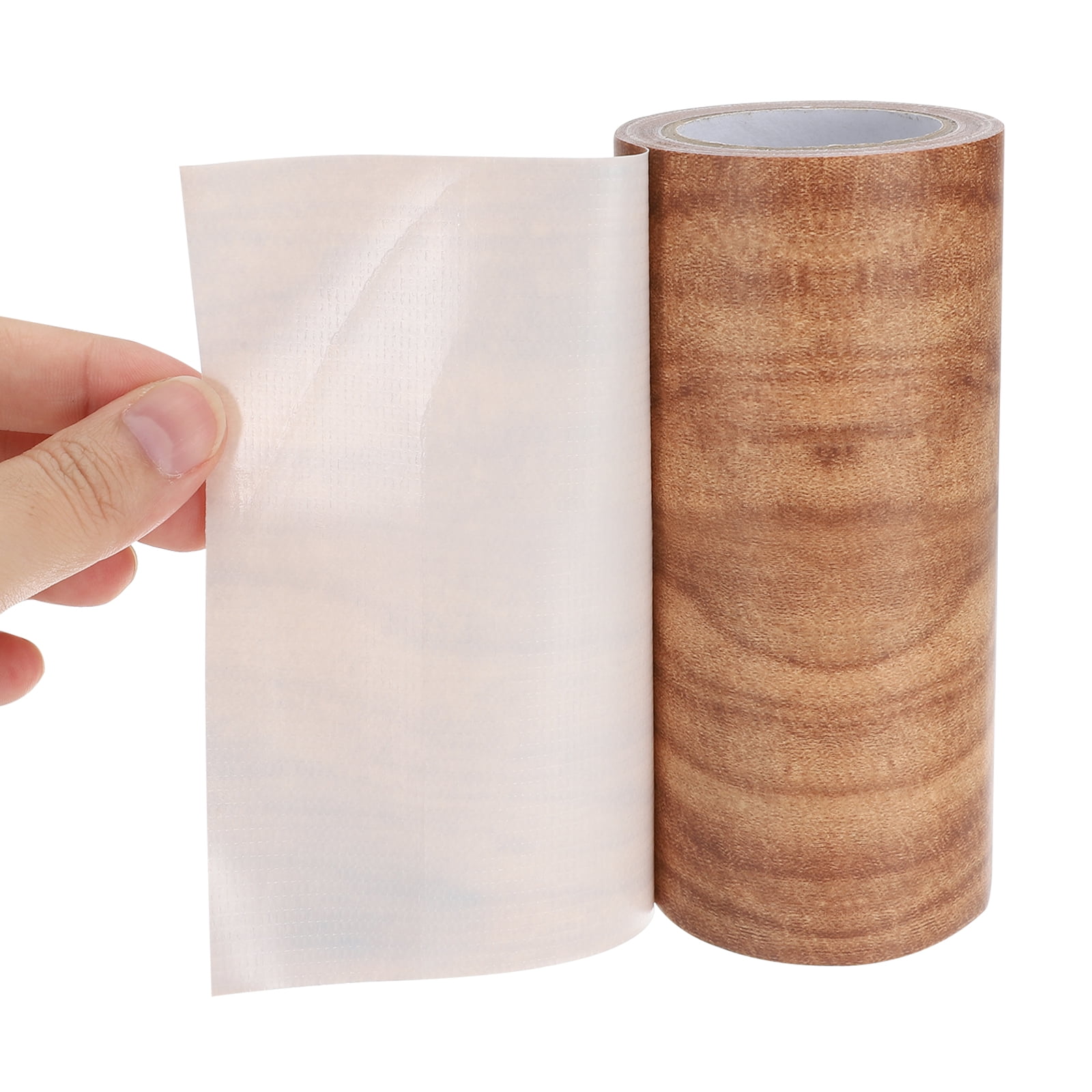Uxcell Wood Grain Repair Tape Self Adhesive Realistic Textured Repair Tape Patch Chestnut Maple 4"x15ft