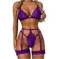 thumbnail image 1 of XmhyTop Lenceria Mujer Erótica para Sexo - Tangas de Mujer Sexy - Encaje - Púrpura - Talla S, 1 of 3