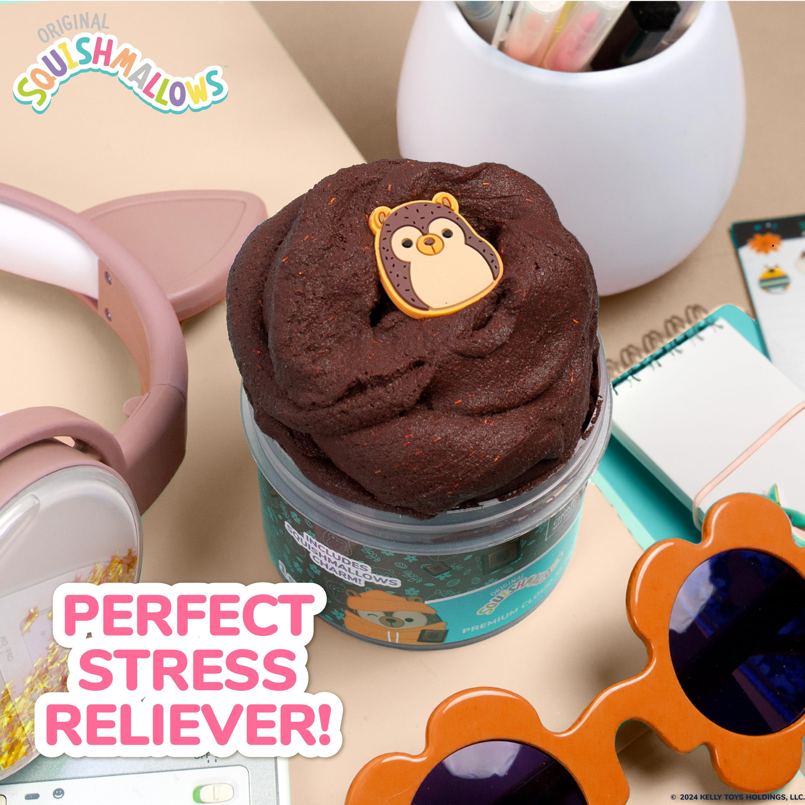 Squishmallows Original Hans The Hedgehog, 8oz Chocolate Scented