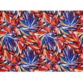 thumbnail image 2 of Zelouf Zs1911Uu Print Ity  , Sewing, DIY, Crafts Fabric by the Yard, 985 Spice/blue, 3 Yard, 2 of 2